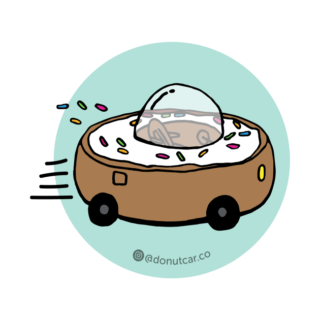 Donut Car - Let's Roll! (Mint) by donutcarco