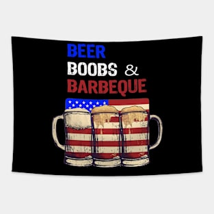 Beer Boobs & BBQ - Merica Tapestry