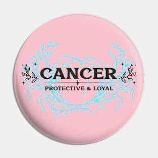 Cancer Zodiac Sign Pin