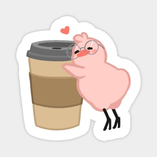 Coffee Hug Birdblob Magnet