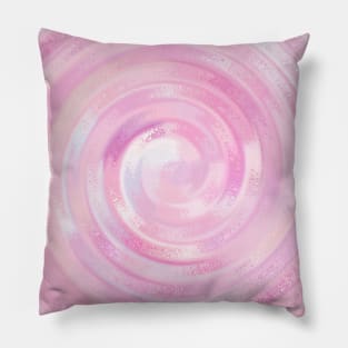 Swirl Of Soft & Bright Pink Colors Pillow