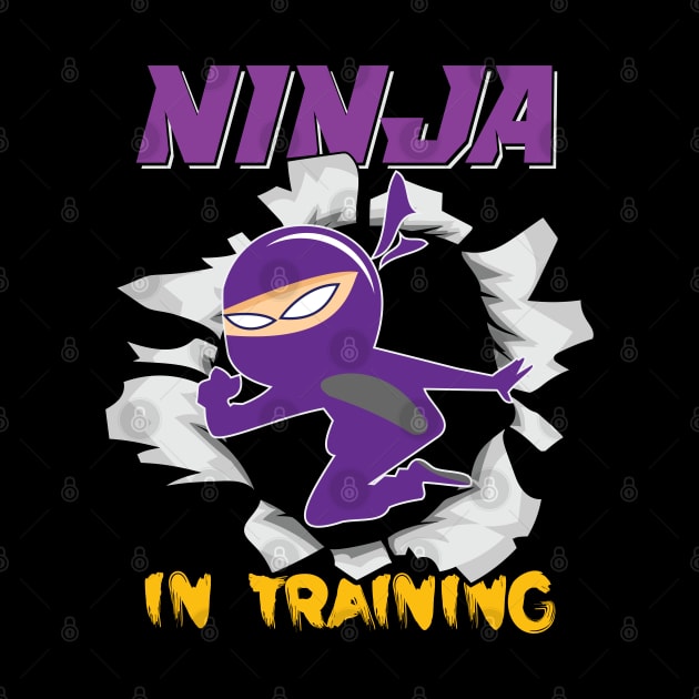 Ninja in Training Karate Gifts for Boys Kids by aneisha