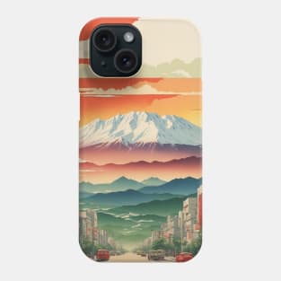 Sapporo Japan Vintage Poster Tourism Phone Case