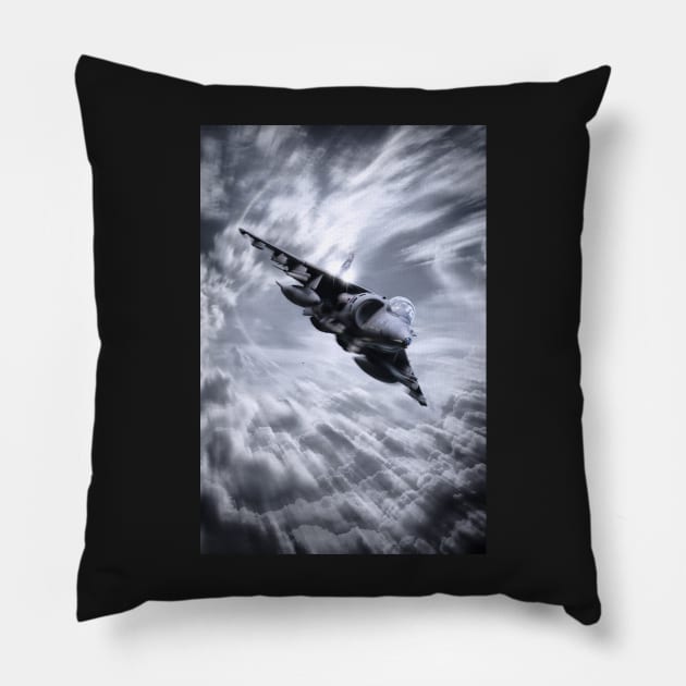 Harrier GR7 Pillow by aviationart