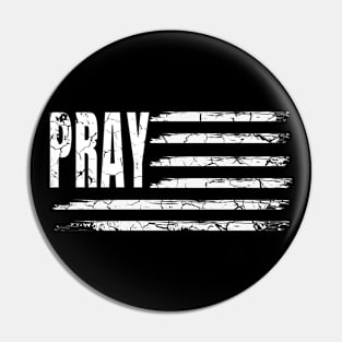 The Prayer Flag Nation distressed Pin