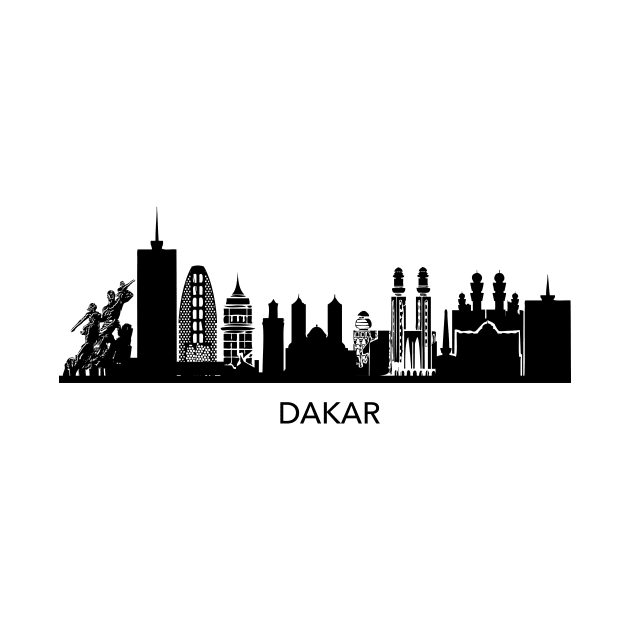 Dakar Skyline by Elenia Design