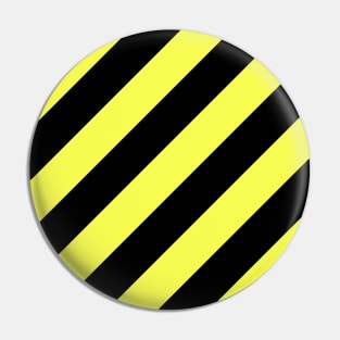 Black and Yellow Stripes Pin