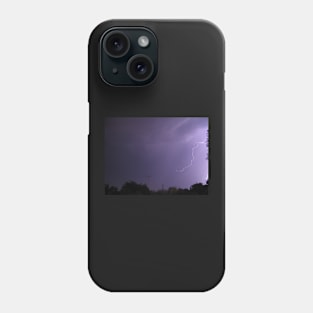 Lightning Strikes at Night Phone Case