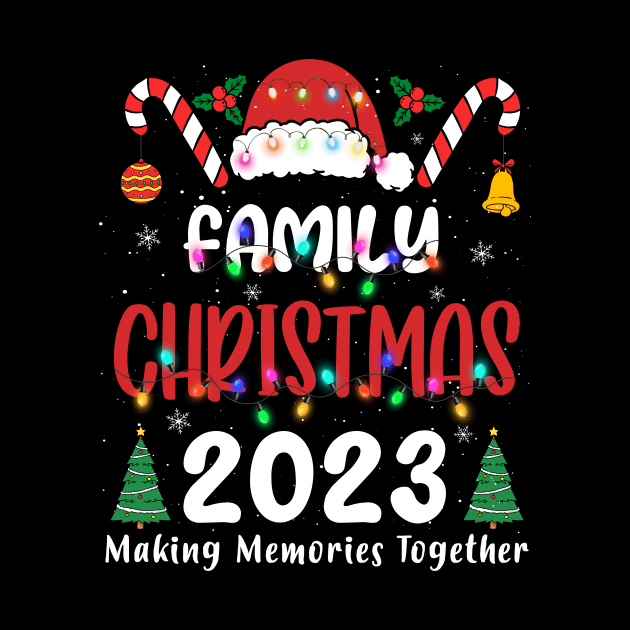 Family Christmas 2023 Matching Squad Santa Elf Funny Xmas T-Shirt by Bruna Clothing