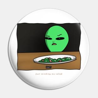 AlienHub: Just minding my salad Pin