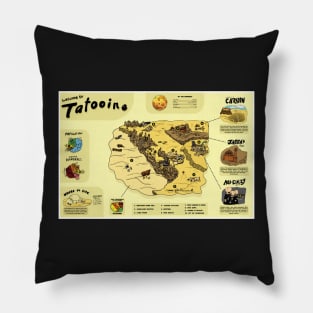 Tatooine Map Pillow