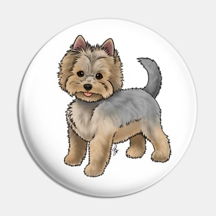 Dog - Yorkshire Terrier - Blue and Tan Puppy Cut Pin