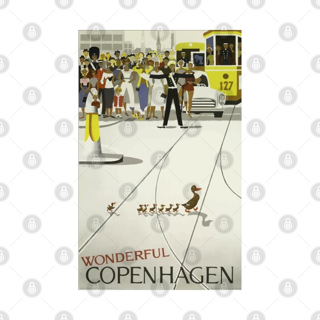 Wonderful Copenhagen - Vintage Travel Poster by Culturio