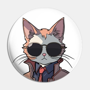 Detective Cat Pin