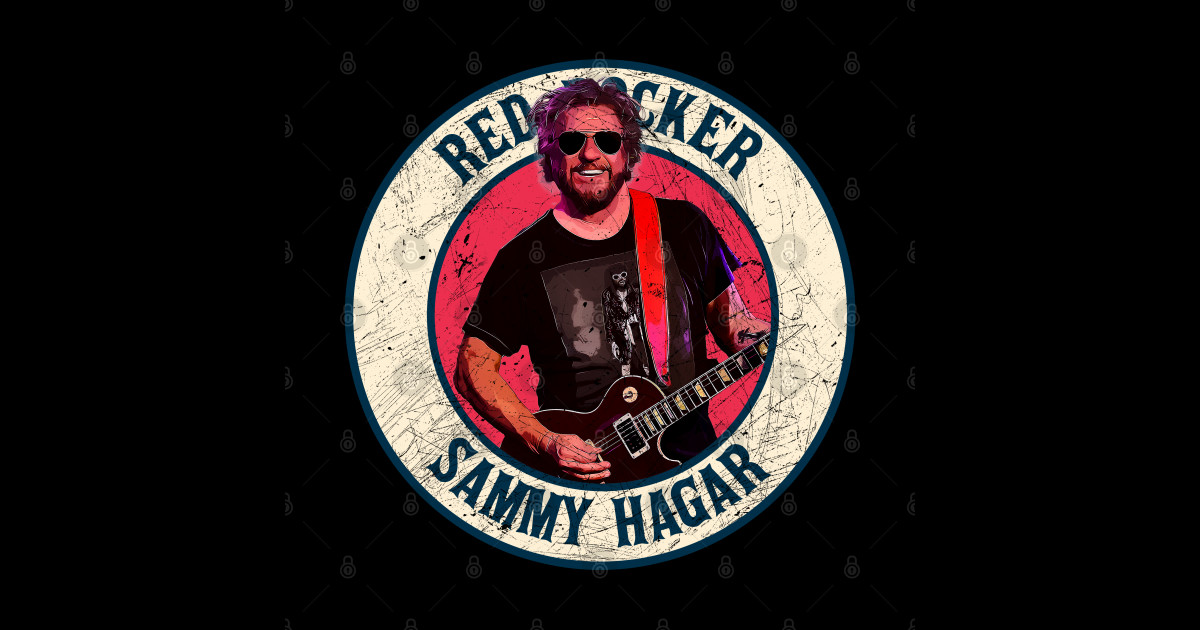 Retro Style Fan Art Design Sammy Hagar /// Red Rockers - Sammy Hagar ...
