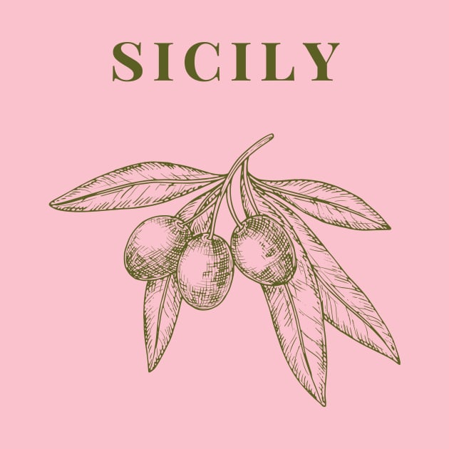 Sicily Olive Branch Italy Design by yourstruly