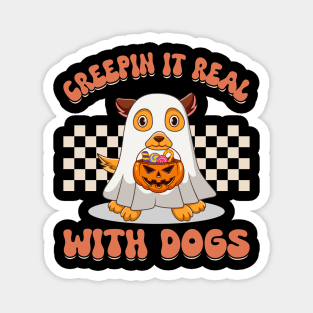 Boo-tifully Bewitched Puppy Dog Halloween Magnet