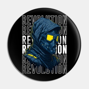 Cyborg Revolution Pin