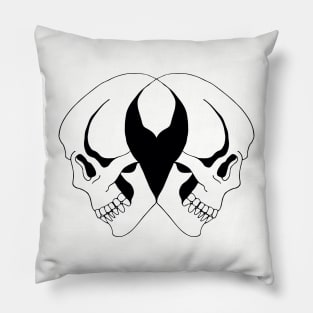 Skull Heart of the Demon II Pillow