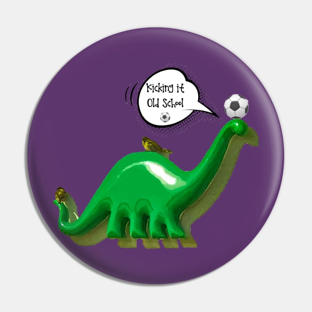 Soccer- Dino and birds kicking it old school Pin by aadventures