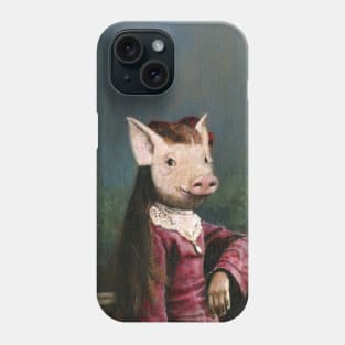 Victorian Piglet Girl Phone Case