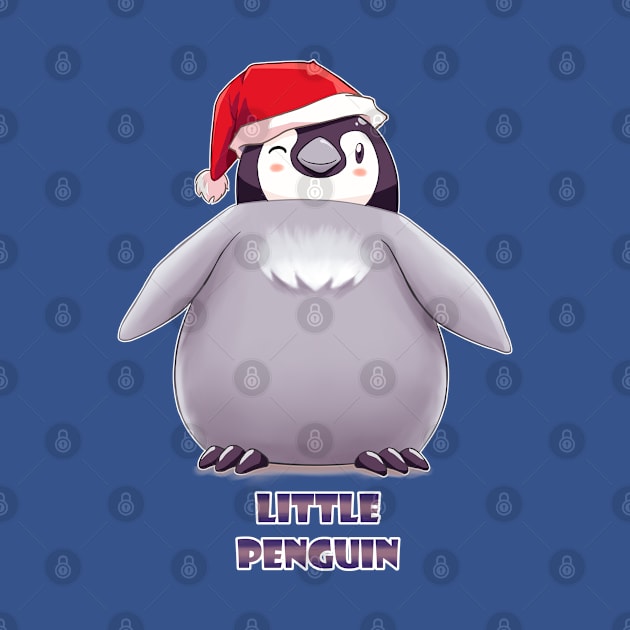 Santa Emperor Penguin Chick (Words) by EdgeKagami