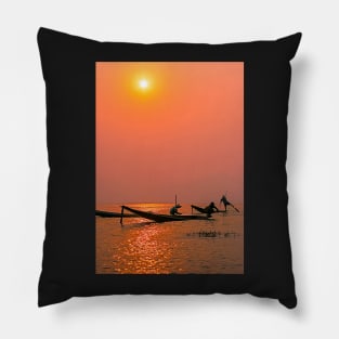 Inle Fishermen. Pillow