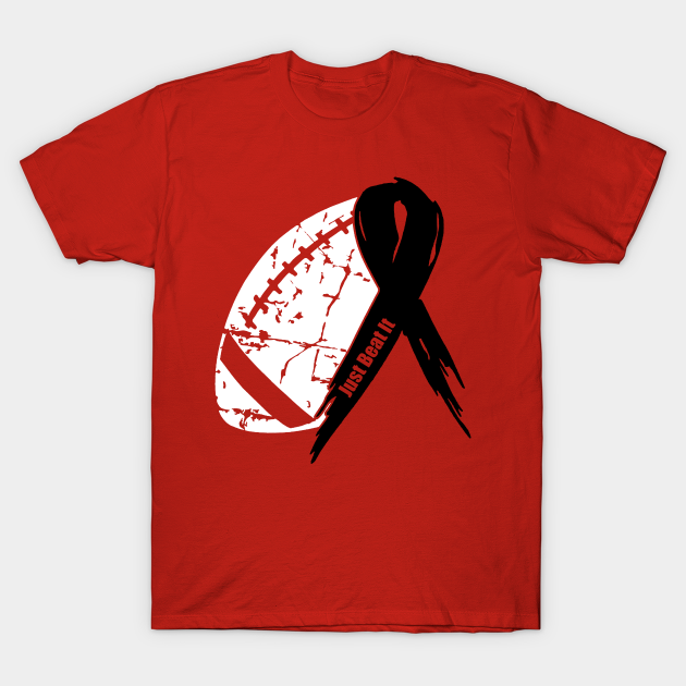 Discover Melanoma Cancer Awareness Football Ribbon - Melanoma Cancer - T-Shirt