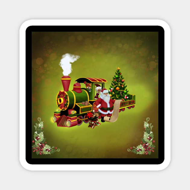 Santa Claus with a train Magnet by Nicky2342