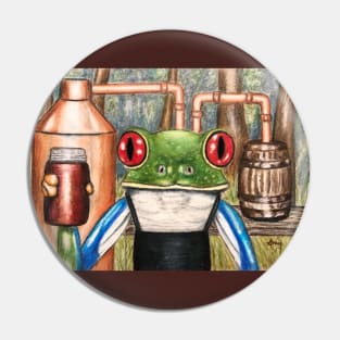 "Moonshine Frog" Frogs After Five collection Pin