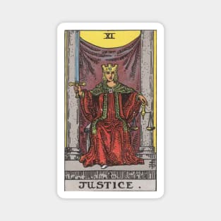 Tarot Deck - Major Arcana - XI - Justice Magnet