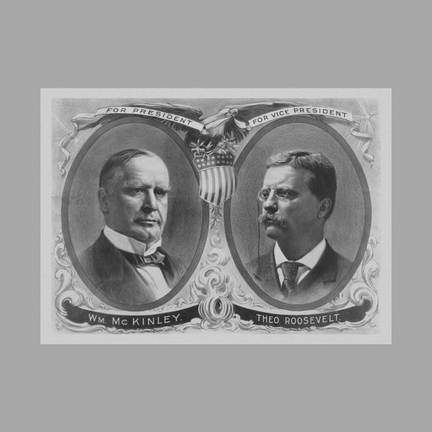 McKinley and Roosevelt Election Poster by warishellstore