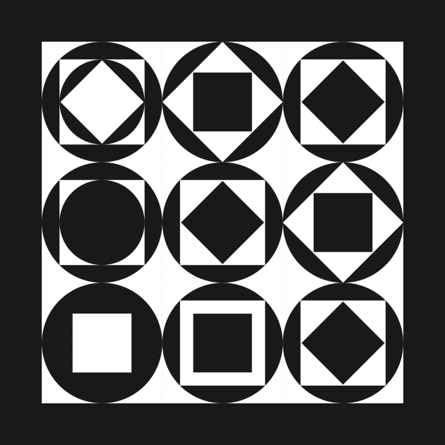 Bauhaus Lines Squares by lkn