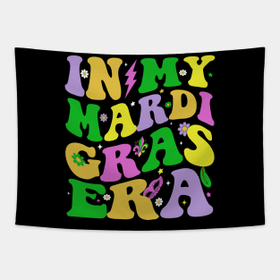 In My Mardi Gras Era Festival Retro Carnival Holiday Tapestry