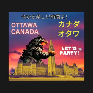 OTTAWA T-Shirt CANADA MONSTER JAPANESE Hoodie T-Shirt