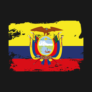 Official Ecuador Flag Ecuadorean Country Pride Vintage T-Shirt