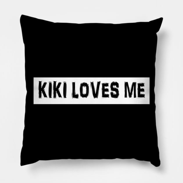 Kiki Loves Me Pillow by rachybattlebot