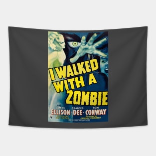 I Walked With a Zombie Movie Poster Tapestry