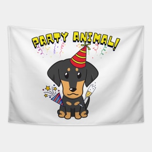 Party Animal dachshund Tapestry