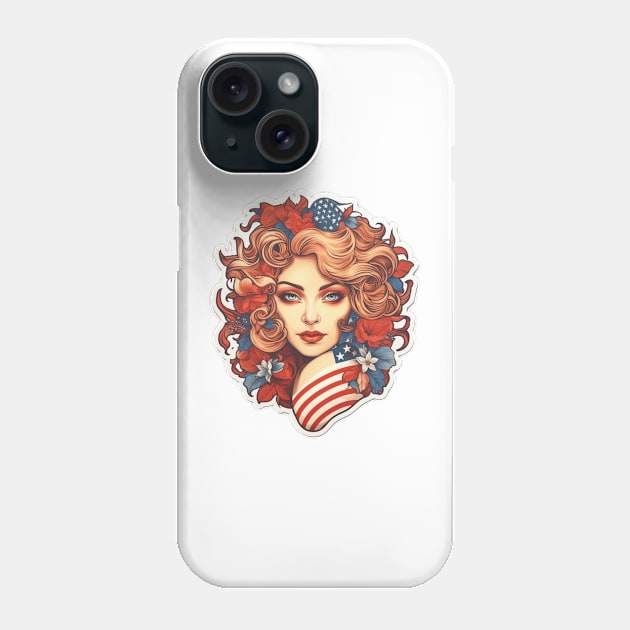 Stars, Stripes & Style - Patriotic American Design Phone Case by InTrendSick