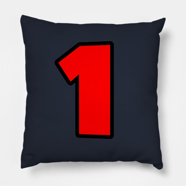 Max Verstappen Number 1 2022 F1 World Champion Pillow by Rebel Merch