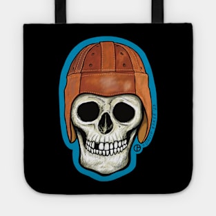 Leather Football Helmet Skull Tote