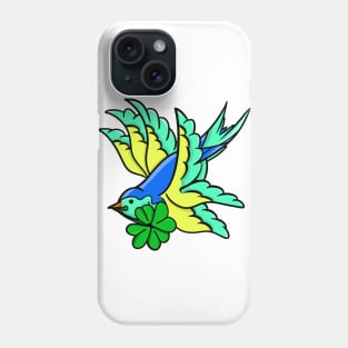 Swallow And Shamrock Phone Case