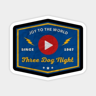 Three Dog Night // Play Button Magnet