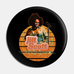 Jill scott \\ Retro Art Pin