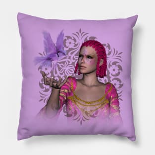 Beautiful fantasy women Pillow