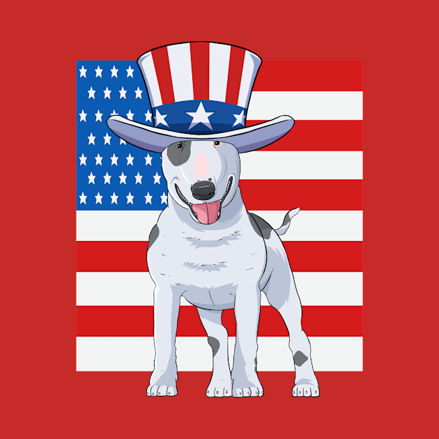 Bull Terrier 4th Of July by Noseking