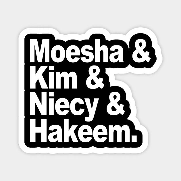 Moesha '90s Black Sitcom Characters Fashion Magnet by Akima Designs