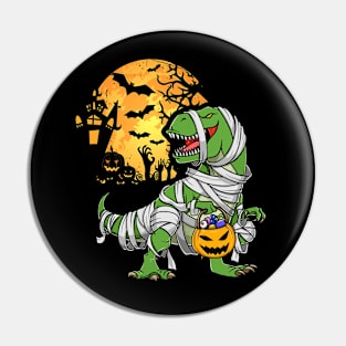 Halloween Shirts for Boys Kids Dinosaur T rex Mummy Pumpkin Pin