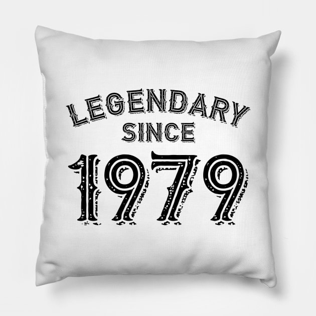 Legendary Since 1979 Pillow by colorsplash